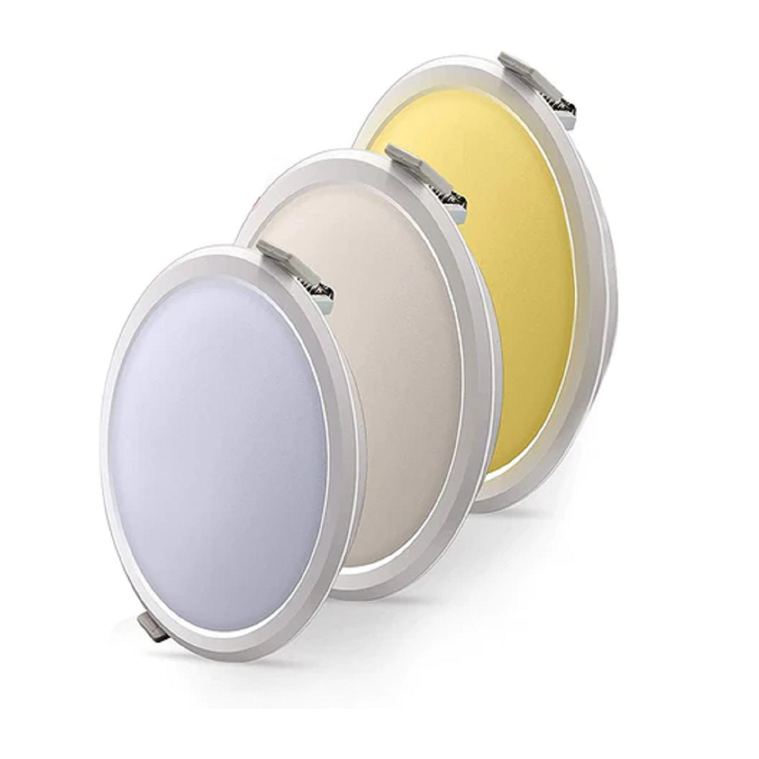 SYSKA  12 Watt 3IN1 Round LED Slim Downlight - Multicolor,Polypropylene